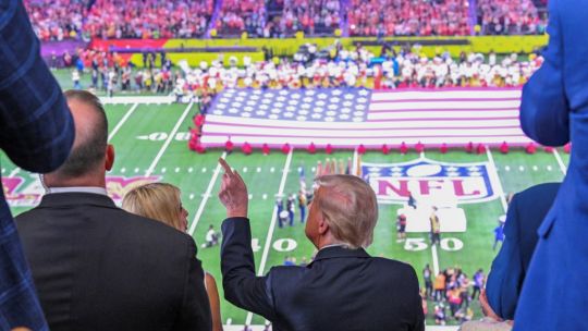 Lionel Messi, Donald Trump y Taylor Swift juntos en el Super Bowl 2025 en Nueva Orleans