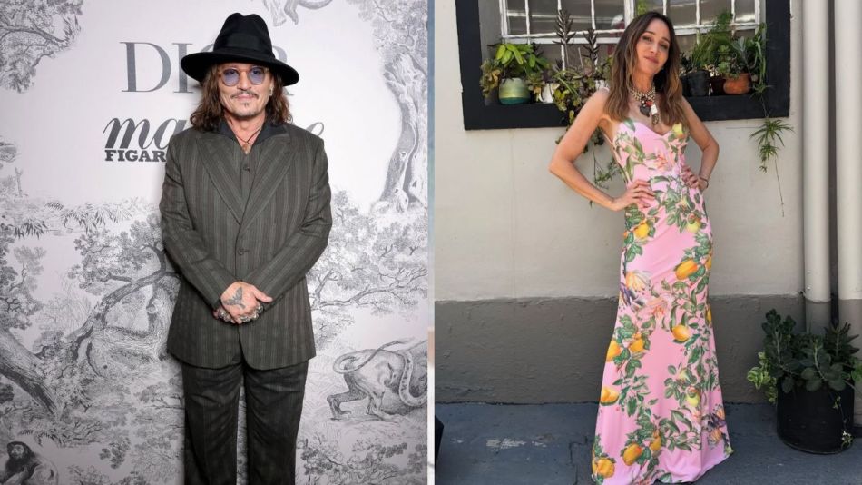 Vero Lozano y Jhonny Depp