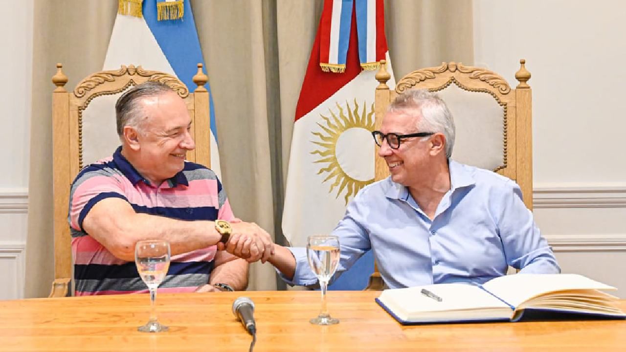 Zamora y Eduardo Accastello | Foto:CEDOC