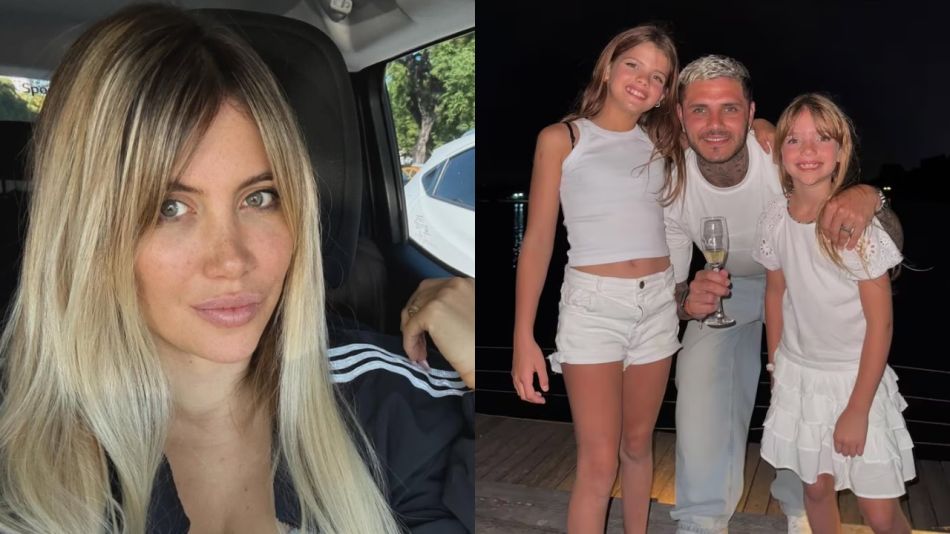 Wanda Nara, Mauro Icardi y sus hijas