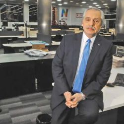 Former president Alberto Fernández, pictured during an interview with Perfil's Jorge Fontevecchia.