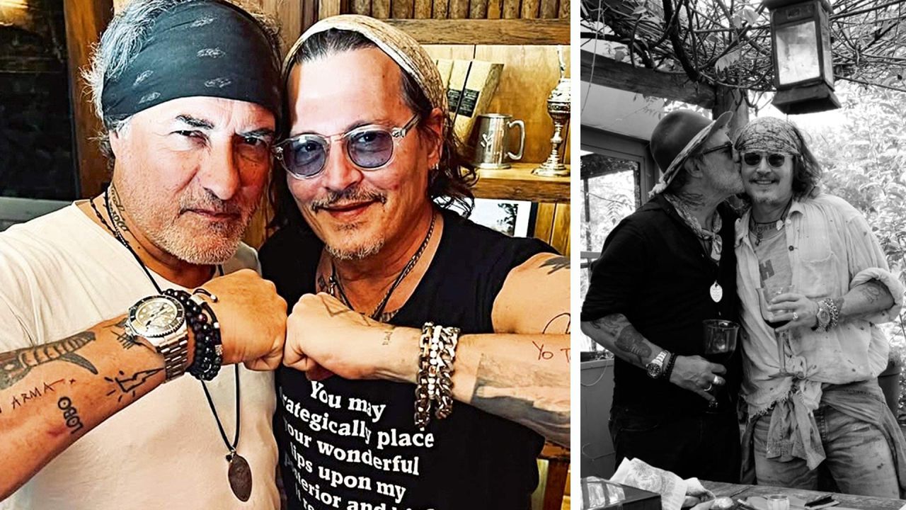 "Corcho" Rodríguez recibió a su amigo Johnny Depp en su casa de Punta del Este. Proyectan varios negocios. | Foto:Cedoc