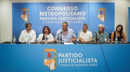 Mesa del congreso del Partido Justicialista de la Ciudad de Buenos Aires.