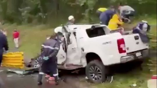 Trágico accidente en Brasil: murieron dos hombres y una niña de Argentina