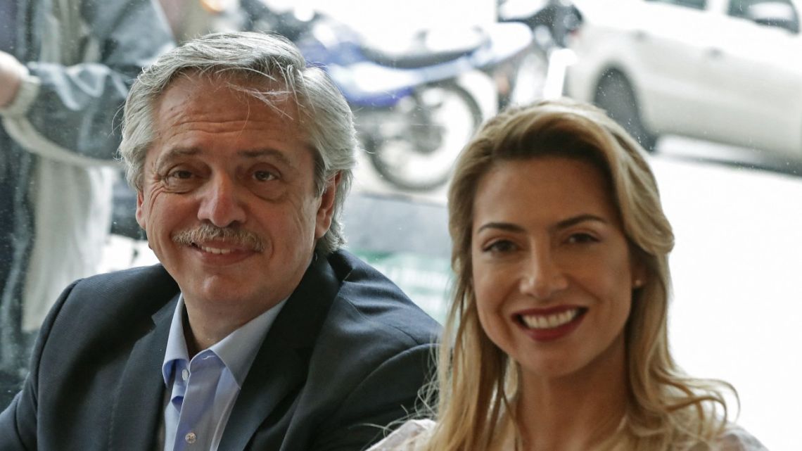 Alberto Fernández and his former partner Fabiola Yáñez.