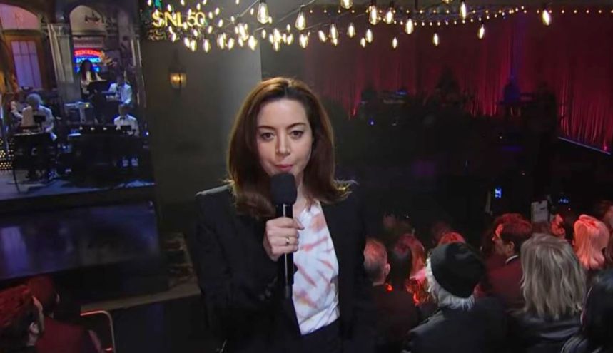 Aubrey Plaza en SNL50