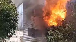 Incendio en el barrio San Martín 