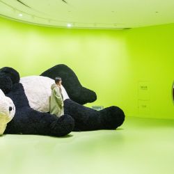 Visitantes se toman fotografías con una exhibición en el Museo de Arte MICA, en Changsha, en la provincia de Hunan, en el centro de China. | Foto:Xinhua/Chen Sihan