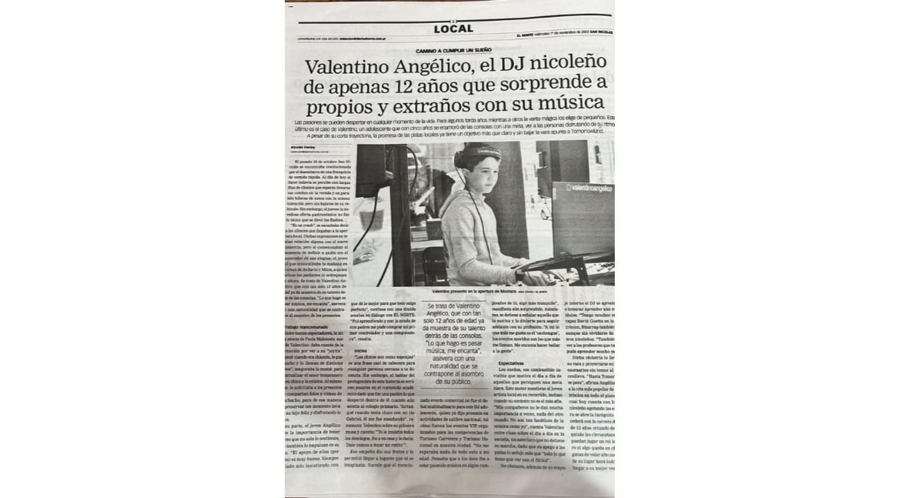 DJ Valentino Angelico: Una promesa musical  