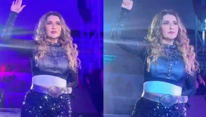 Alicia Villarreal hizo la señal de auxilio para víctimas de violencia de género durante un show: a quién denunció