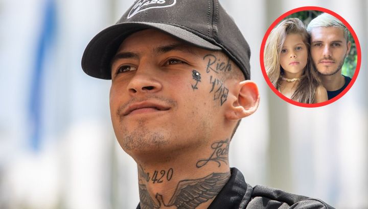 L-Gante mostró el regalo que la hija de Wanda Nara le hizo en medio del cumpleaños de Mauro Icardi