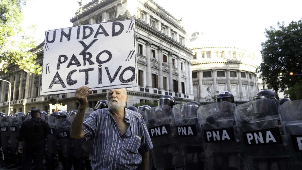 Congreso, donde un grupo de jubilados fue reprimido con golpes y gases 20250219