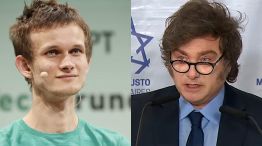 Vitalik Buterin y Javier Milei.