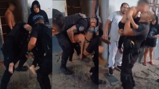 Momento dramático con final feliz: el video de los policías que le salvaron la vida a un nene que no podía respirar