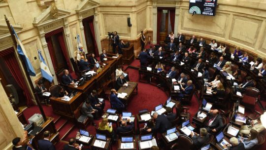 Sesión de hoy en el Recinto del Senado nacional