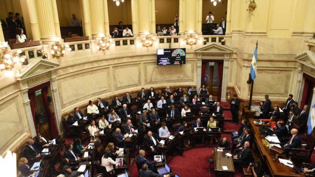 Sesión de hoy en el Recinto del Senado nacional 20250220