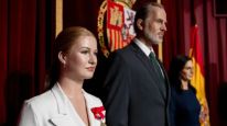 Las figuras de cera de Leonor, Felipe y Letizia