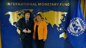 Javier Milei y Kristalina Georgieva