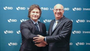 El Presidente Javier Milei y el presidente del BID Ilan Golfajn