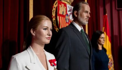 Las figuras de cera de Leonor, Felipe y Letizia