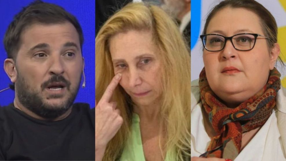 Diego Brancatelli, Karina Milei y Graciana Peñafort