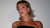 Con un saco de piel y mucho glamour, el increíble look de Tini Stoessel en la fiesta de Paris Hilton