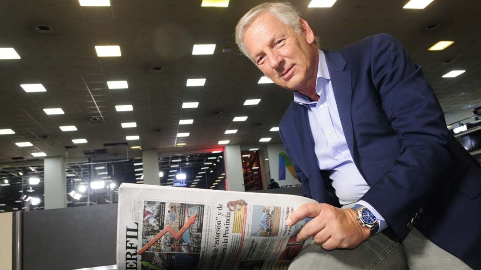 Marcelo Longobardi, en la entrevista con Jorge Fontevecchia.