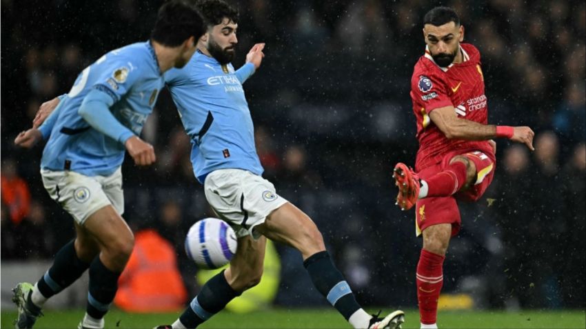 Salah, la gran figura del triunfo 2-0 del Liverpool sobre el City.