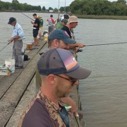 En el club Municipalizado de La Plata, escenario para esta reunión piscatoria que juntó a tradicionales exponentes de Fepylba con calificados pescadores de la Metropolitana.