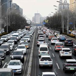  El tráfico se ve durante la hora punta en Beijing. Foto de WANG Zhao / AFP | Foto:AFP