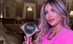 El imponente look total pink de Wanda Nara para recibir el premio “Mujer del Año” en Turquía