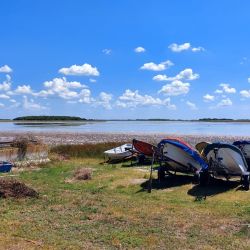 La condición es dramática y cuenta con apenas 5 cm de agua en una de sus márgenes, mientras que del lado del Club San Nicolás el nivel no supera los 35 cm.