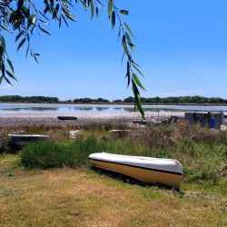 La condición es dramática y cuenta con apenas 5 cm de agua en una de sus márgenes, mientras que del lado del Club San Nicolás el nivel no supera los 35 cm.