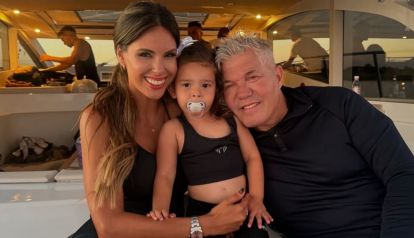 Barby Franco y Fernando Burlando con su hija Sarah