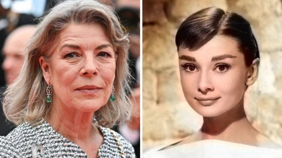 Carolina de Mónaco y Audrey Hepburn