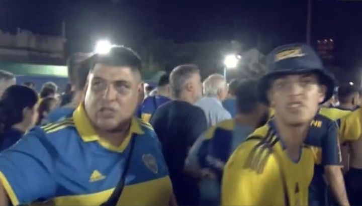 Hinchas Boca enojados