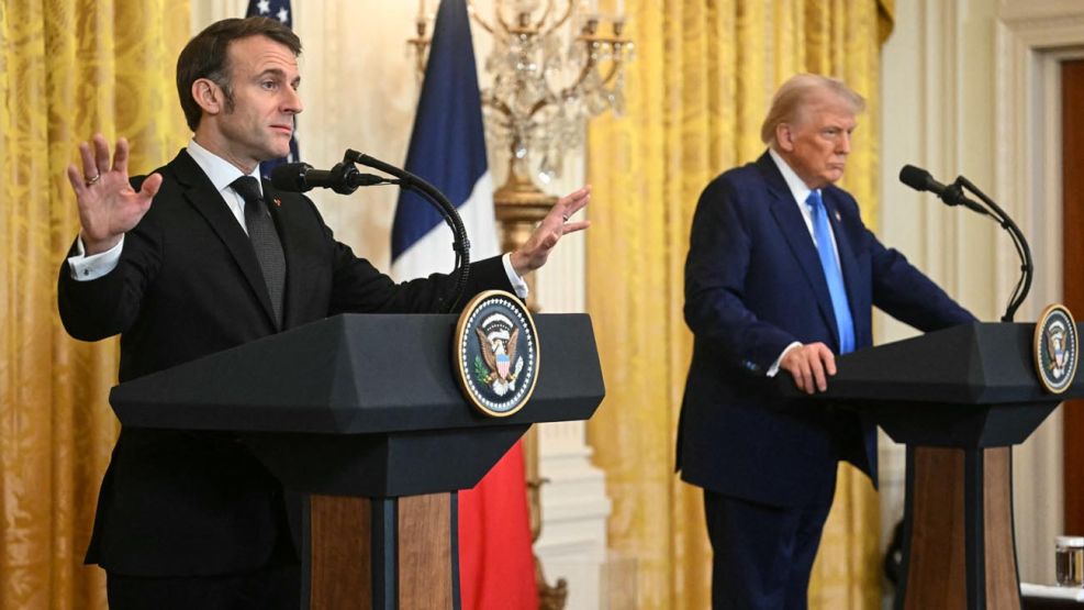 conferencia de prensa en la Casa Blanca de Macron y Trump por la paz en Ucrania