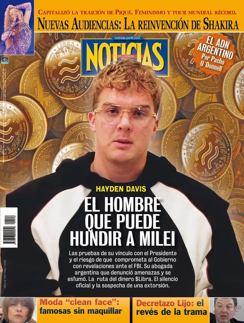 La tapa de NOTICIAS | Foto:Cedoc