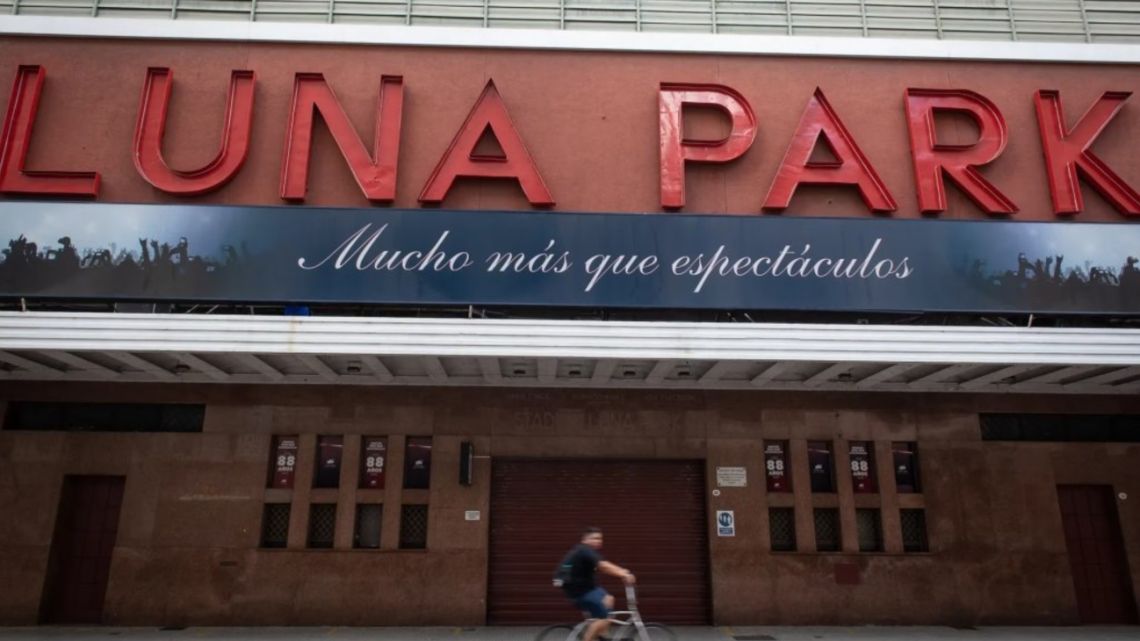 Entrance to Buenos Aires' Luna Park, located just a few hundreds metres from the Casa Rosada and upmarket Puerto Madero. 