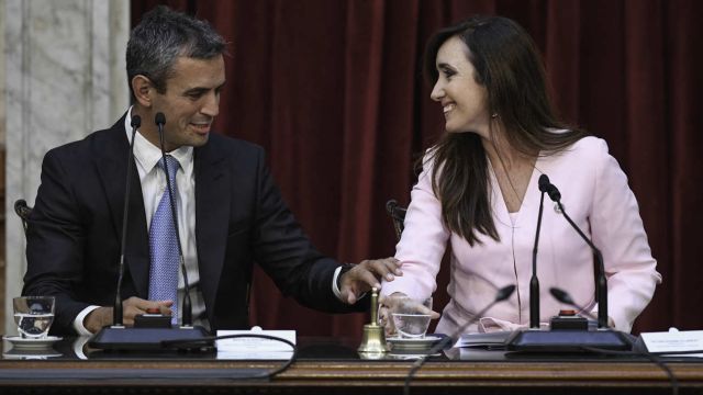 Martin Menem y Victoria Villarruel 20250226