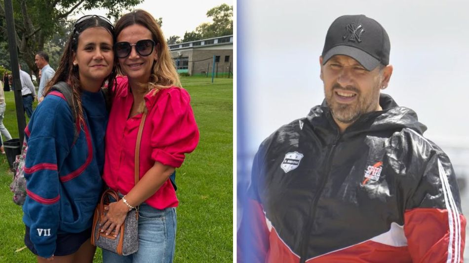 Amalia Granata, Fabián “El Ogro” Fabbiani y su hija Uma