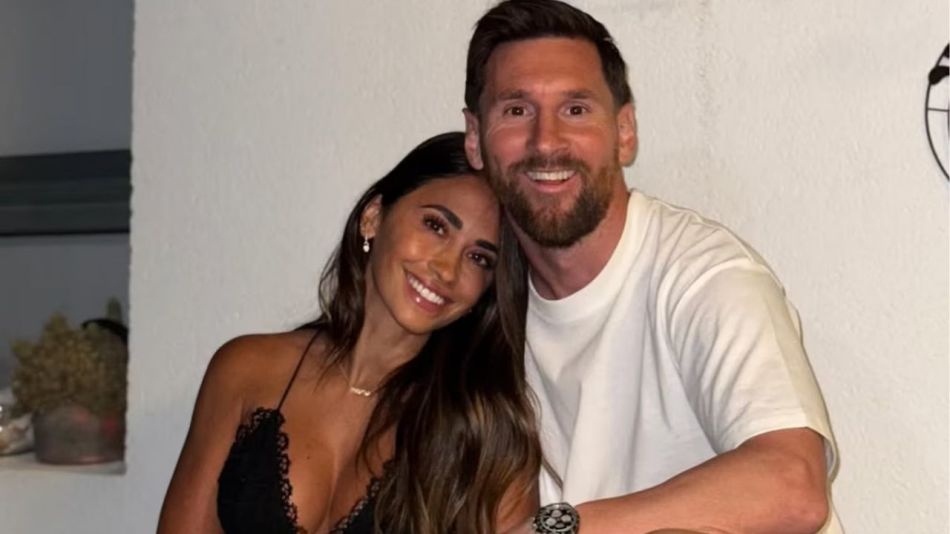 Leo Messi y Antonela Roccuzzo