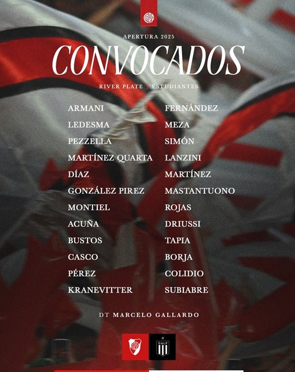 Convocados River Plate