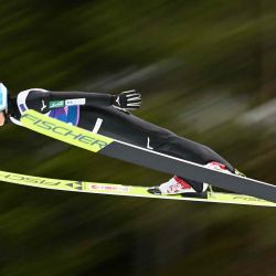 La japonesa Yuki Ito se eleva por los aires durante la prueba femenina de salto de esquí. Trondheim, Noruega. Foto de Jonathan NACKSTRAND / AFP | Foto:AFP