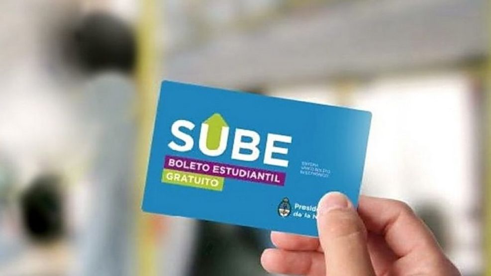 Boleto estudiantil con sube en CABA