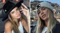 Guerra de looks: La China Suárez copió a Wanda Nara y usó un tapado con plumas