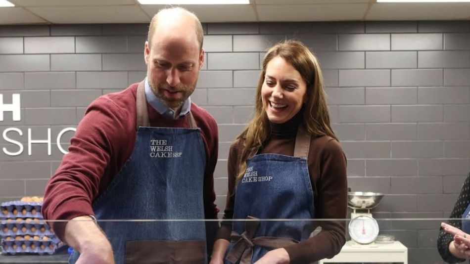 Kate Middleton y el príncipe William visitaron la ciudad de Pontypridd 