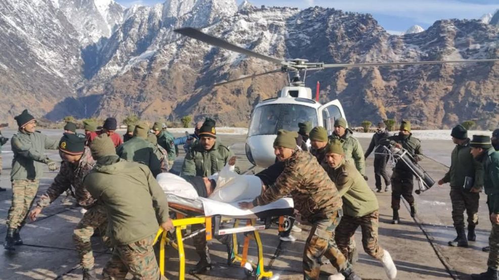 Avalancha en el Himalaya