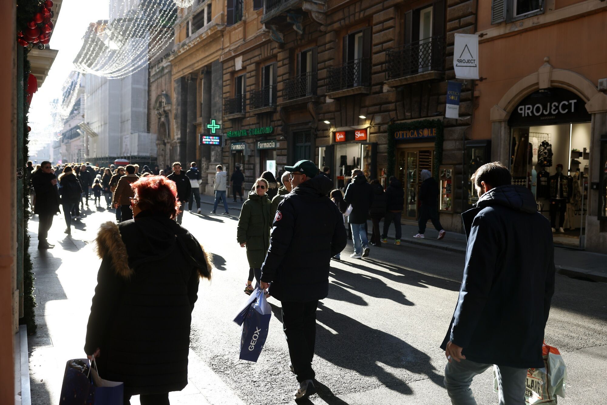 First Day of Winter Sales Shopping in Italy