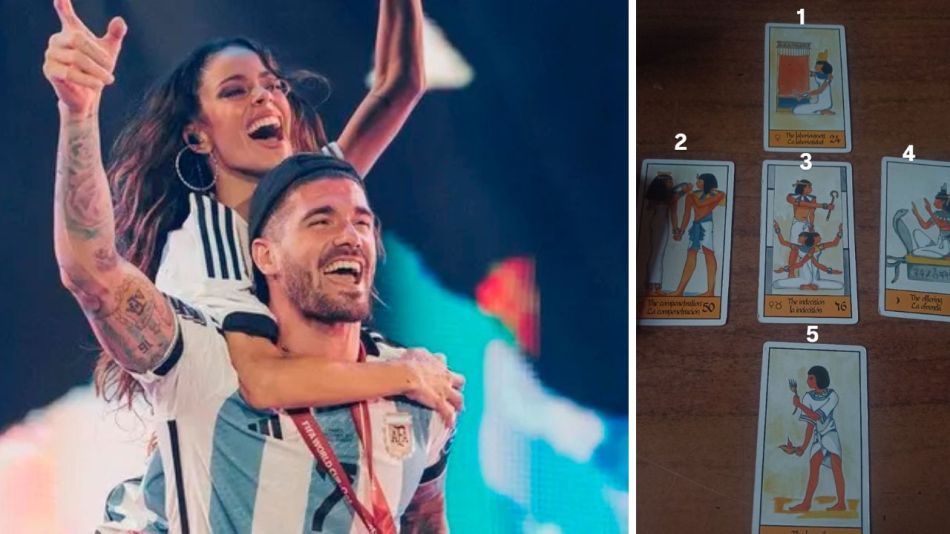 Tini Stoessel y Rodrigo De Paul 